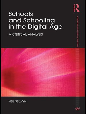 cover image of Schools and Schooling in the Digital Age